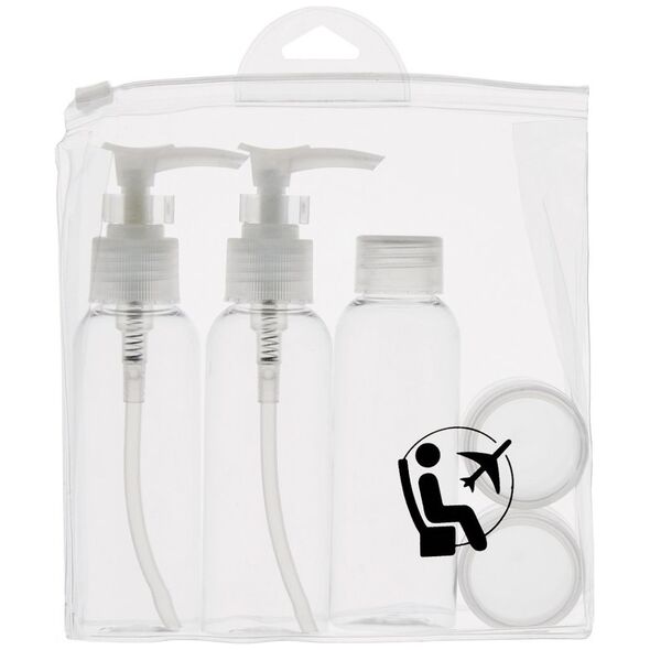 Inter-Vion Kit podróżny zestaw pojemników na kosmetyki 5szt. (3489431112105)