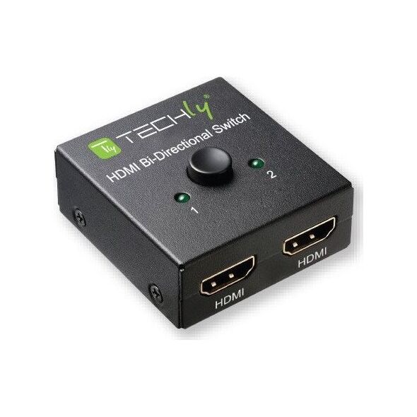 Techly TECHLY 108606 Techly Dwukierunkowy 2-portowy przełącznik HDMI 2.0 2x1 lub 1x2 4K@60Hz