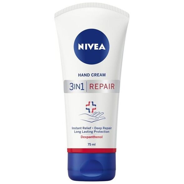 Nivea Krem do rąk Hand Cream 3w1 Repair odbudowujący 75ml