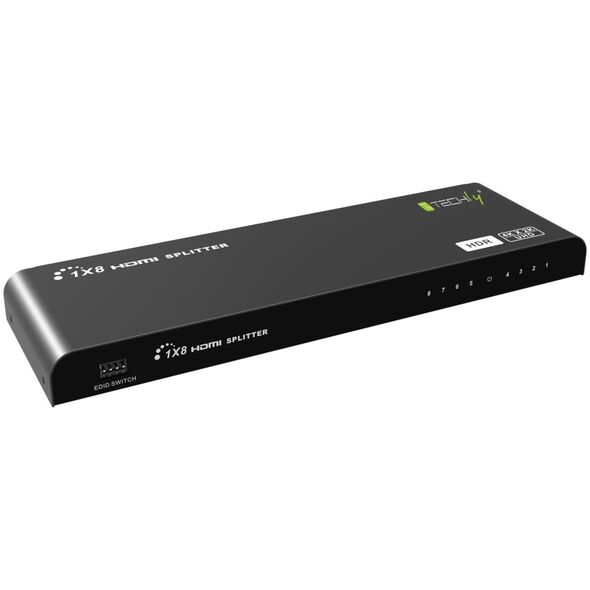 Techly Techly HDMI2.0 Splitter 4K 8 Port, HDR, 4K2K 60Hz