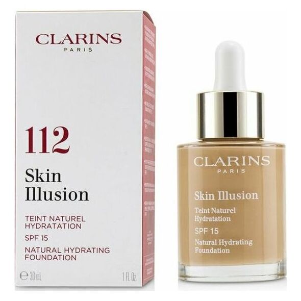 Clarins Skin Illusion Natural Hydrating Foundation Spf 15 112 Amber 30ml