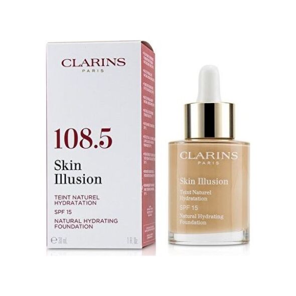 Clarins Skin Illusion Natural Hydrating Foundation Spf 15 108.5 Cashew 30ml