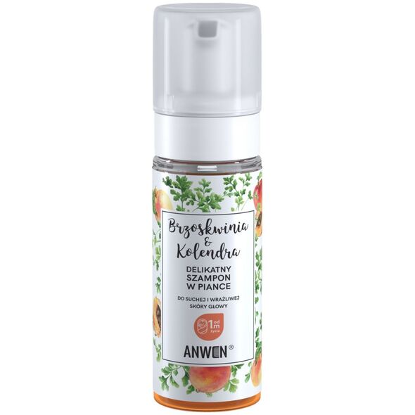 Anwen Szampon w piance Brzoskwinia&Kolendra 170ml