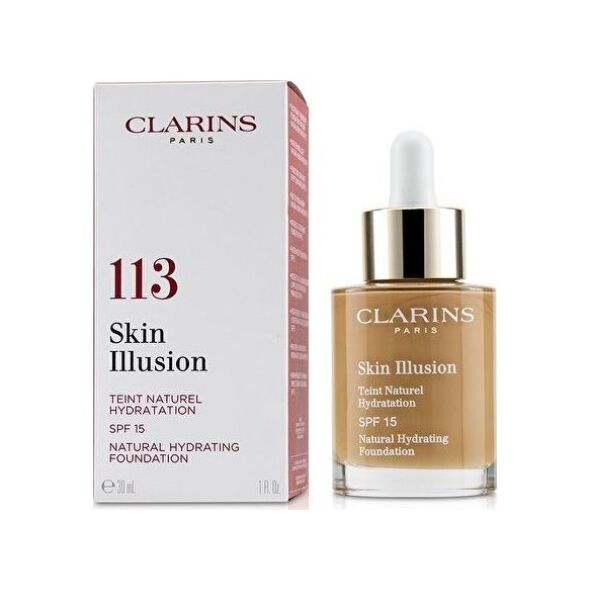 Clarins Skin Illusion Natural Hydrating Foundation Spf 15 113 Chestnut 30ml