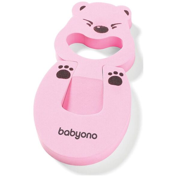 BabyOno Zabezpieczenie do mebli, drzwi różowy misiu BabyOno