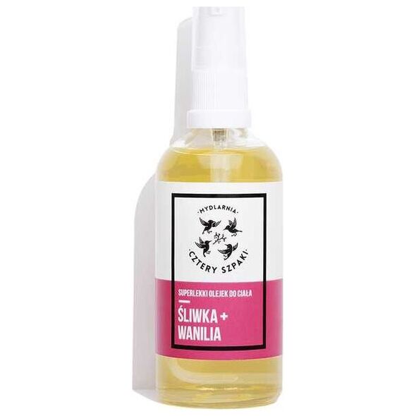 Mydlarnia Cztery Szpaki Superlekki Olejek Śliwka + Wanilia 100 ml - Cztery Szpaki