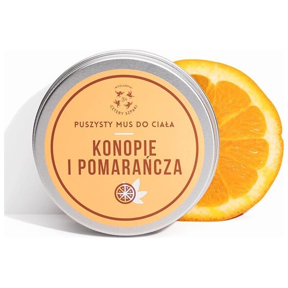 4szpaki Mus do ciała Konopie i Pomarańcza 150ml
