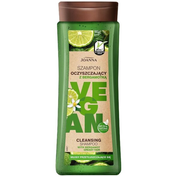 Joanna Vegan szampon oczyszczający bergamotka