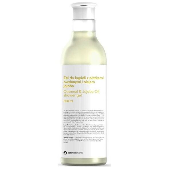 Botanica BOTANICAPHARMA_Oatmeal Jajoba Oil Shower Gel żel do kąpieli Płatki Owsiane i Olej Jajoba 500ml