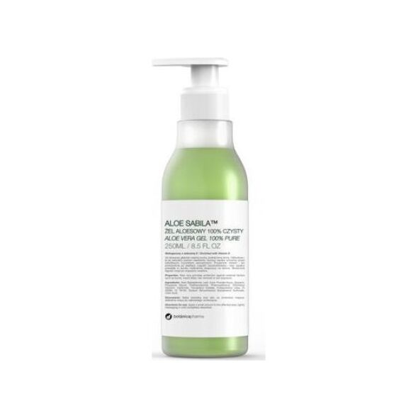 Botanica Pharma Aloe Sabila żel 100% czysty wzbogacony w witaminę E Do skóry uszkodzonej i suchej 250ml