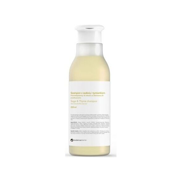 Botanica Botanicapharma Przeciwłupieżowy szampon z szałwią i tymiankiem do włosów ze skłonnością do przetłuszczania 250 ml