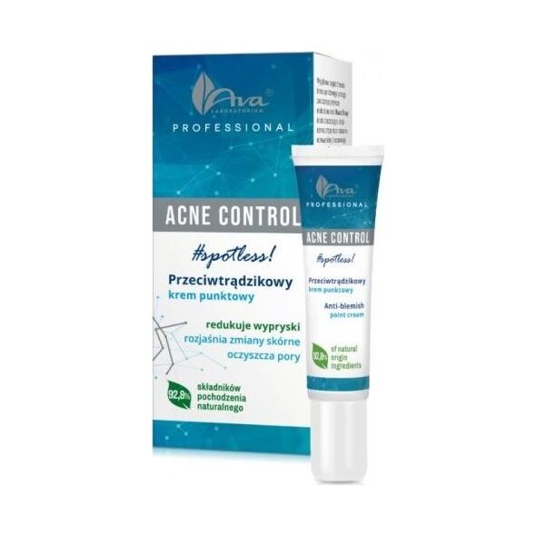 Ava Control Professional Przeciwtrądzikowy krem punktowy, 15ml