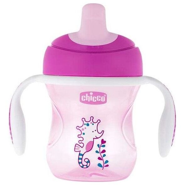 Chicco 692110-KUBEK NIEKAPEK Z USTNIKIEM 6M+