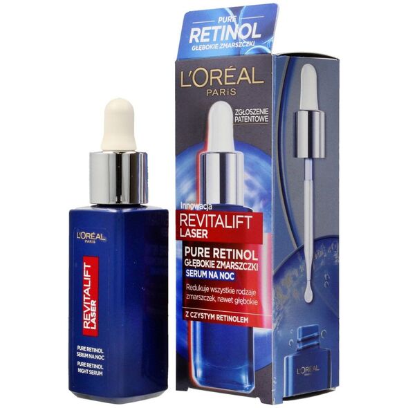 L’Oreal Paris Revitalift Laser Pure Retinol serum redukujące zmarszczki na noc 30 ml