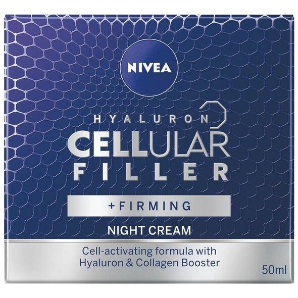 Nivea Hyaluron Cellular Filler + Ujędrnienie przeciwzmarszczkowy krem na noc 50ml