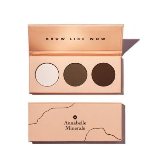 Annabelle Minerals Paleta cieni do brwi BROW LIKE WOW - 3x1,3g