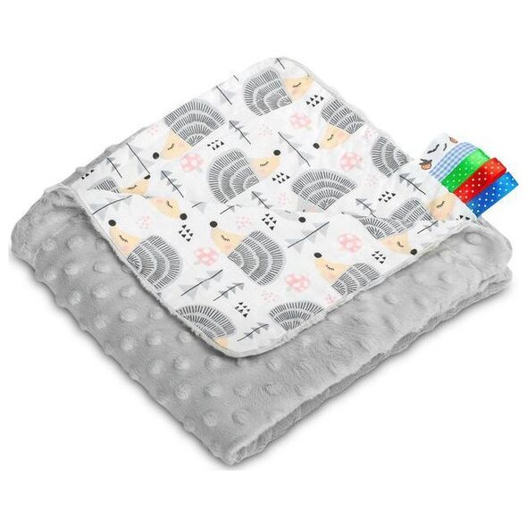Sensillo KOCYK MINKY 75x100 JEŻYKI SZARY 4306/4261