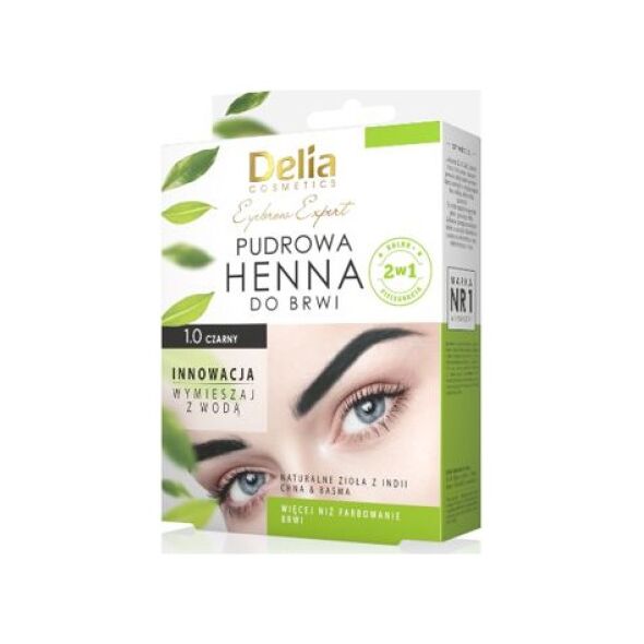 Delia Pudrowa henna do brwi 0.1 Czarna