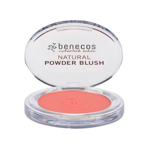 Benecos BENECOS_Natural Powder Blush róż do policzków koralowa czerwień Sassy Salmon 5,5g