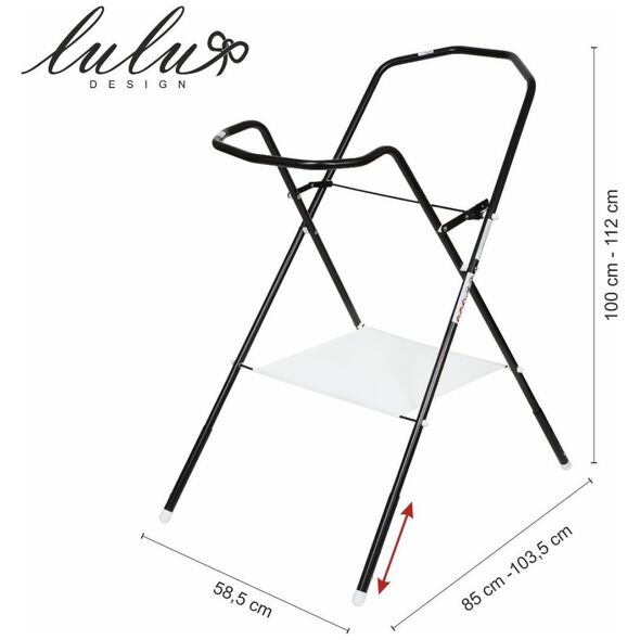 Lulu Design Stojak pod wanienkę 100 cm (czarny)