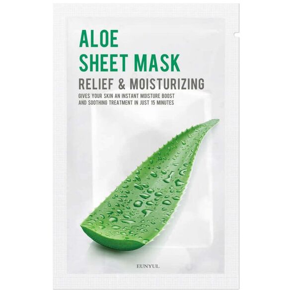 Eunyul Aloe Sheet Mask nawilżająco-łagodząca maseczka w płachcie z aloesem 22ml