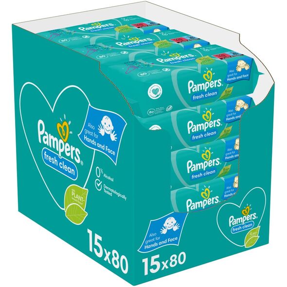 Pampers Chusteczki nawilżane FreshClean 15x80szt. (1200 szt.)