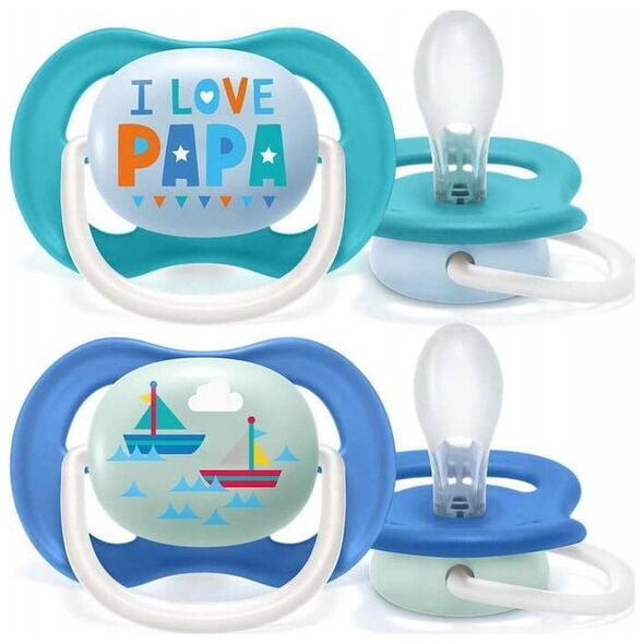NUK AVENT GR.SIL.6-18 ULTRA AIR HAPPY BOY