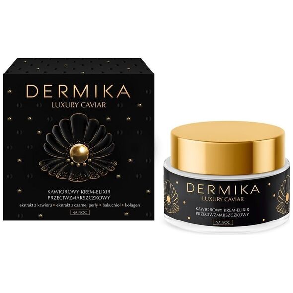 Dermika Luxury Caviar kawiorowy krem-elixir przeciwzmarszczkowy na noc 50ml