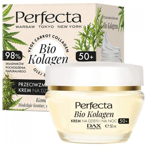 Perfecta Bio Kolagen 50+ przeciwzmarszczkowy krem na dzień i na noc 50ml