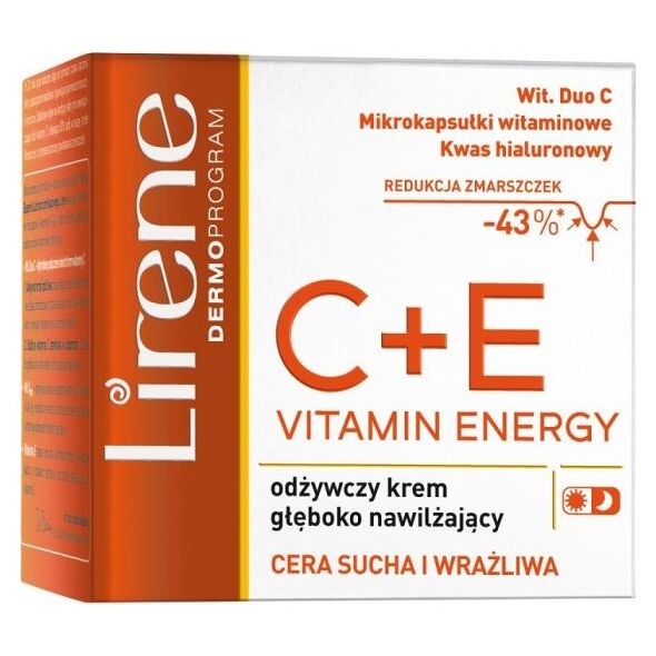 Lirene lirene krem do twarzy c+e vitamin energy nawilżający 50ml