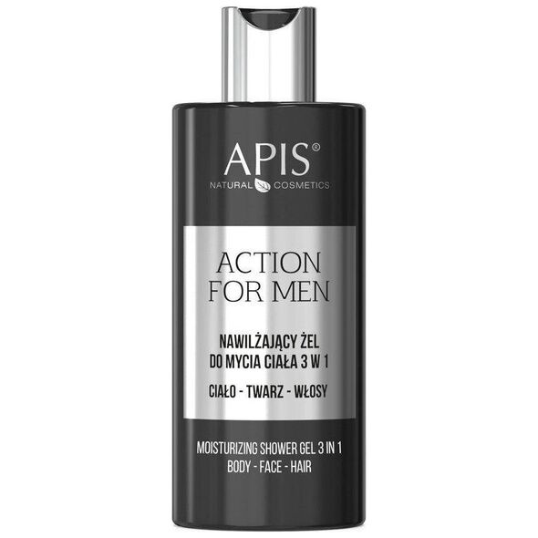 Apis APIS_Action For Men 3in1 nawilżający żel do mycia ciała twarzy i włosów 300ml