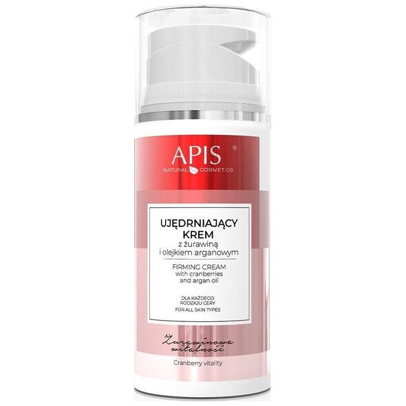 Apis Cranberry Vitality ujędrniający krem do twarzy z żurawiną dla każdego rodzaju cery 100ml