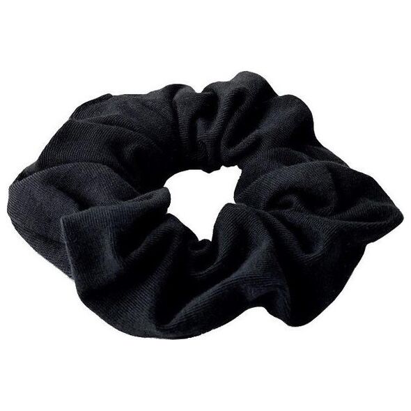 Anwen ANWEN_Scrunchie bawełniana gumka do włosów Czarna