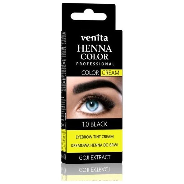 Venita VENITA_Henna Color Professtional kremowa henna do brwi 1.0 Black 30g