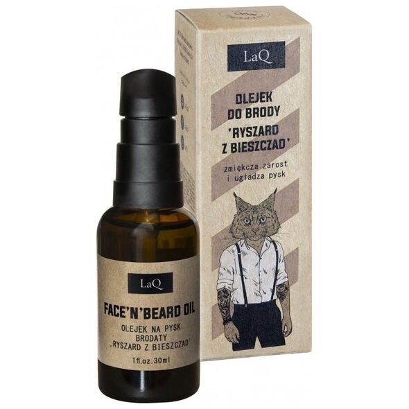 LaQ LAQ_Olejek do brody zmiękcza zarost i ugładza pysk Ryszard z Bieszczad 30ml