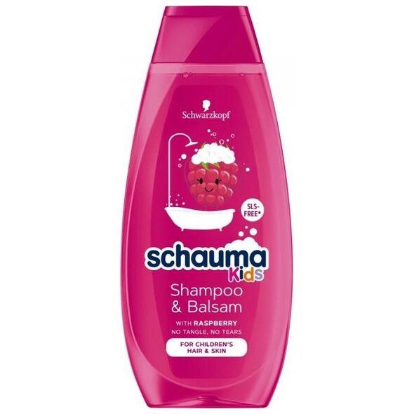 Schauma SCHAUMA_Kids Shampoo&amp|Balsam szampon odżywczy do włosów suchych dla dzieci Malina 400ml