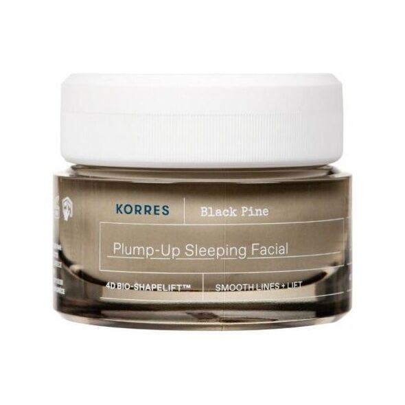 Korres KORRES_Black Pine Plump-Up Sleeping Facial ujędrniający krem do twarzy na noc 40ml