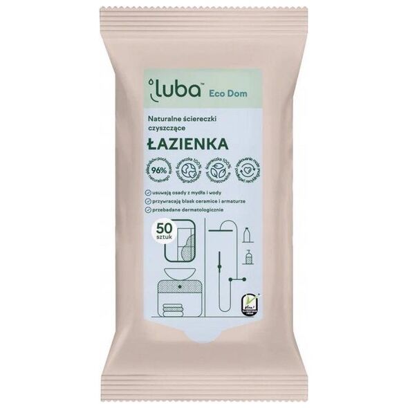 Luba LUBA_Eco Dom naturalne ściereczki czyszczące Łazienka 50szt
