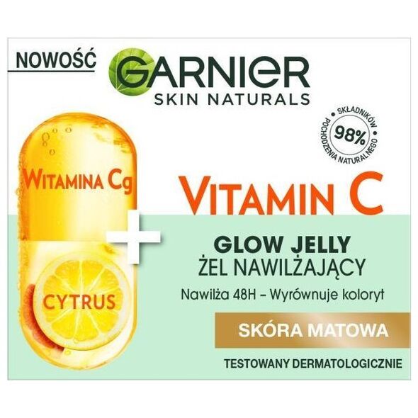 Garnier Skin Naturals Vitamin C GlowJelly nawilżający żel do skóry matowej 50ml
