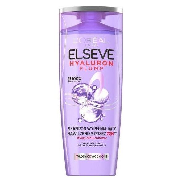 L’Oreal Paris LOREAL_Elseve Hyaluron Plump szampon wypełniający nawilżeniem do włosów odwodnionych 400ml