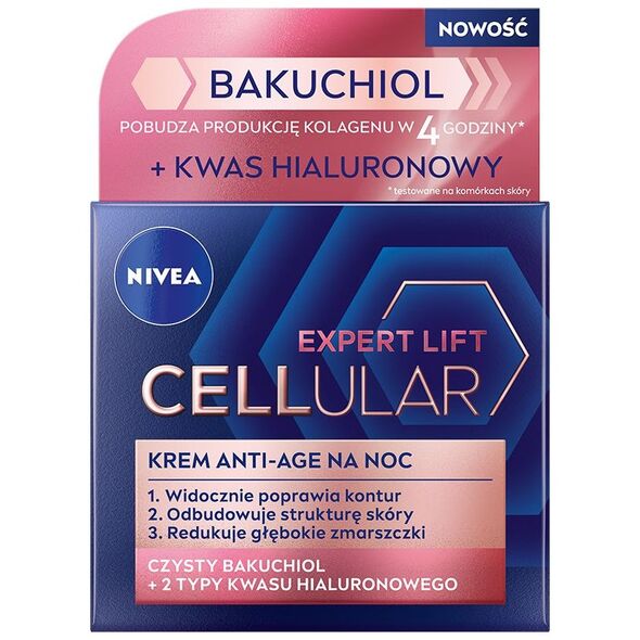 Nivea Cellular Expert Lift Bakuchiol krem przeciwstarzeniowy na dzień 50ml
