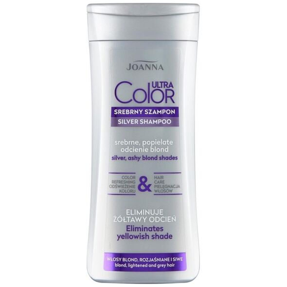 Joanna Ultra Color srebrny szampon do włosów srebrne popielate odcienie blond 200ml