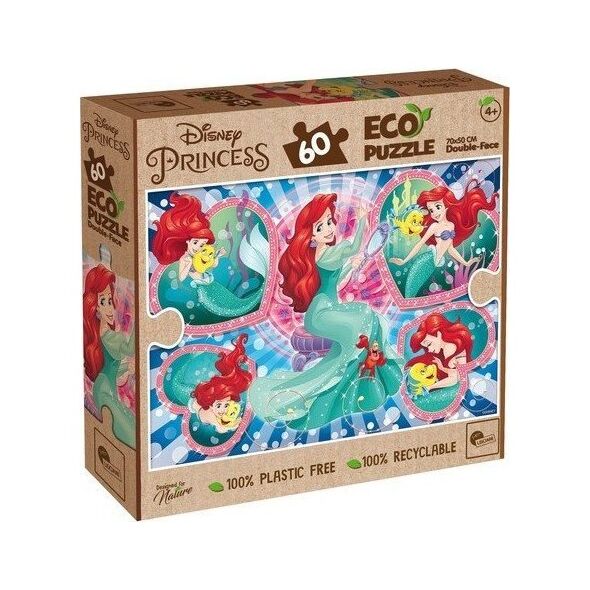 Lisciani LISCIANI DISNEY PUZZLE EKO DWUSTRONNE MAŁA SYRENKA 60 EL.