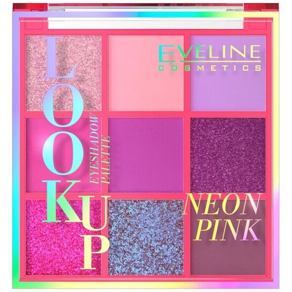 Eveline EVELINE_Look Up Neon Pink paleta 9 cieni do powiek 10,8g