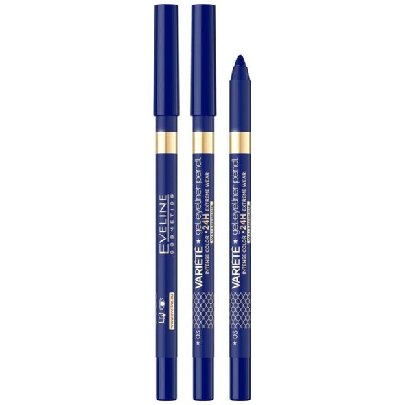 Eveline EVELINE_Variete żelowa wodoodporna kredka do oczu 03 Blue 9g