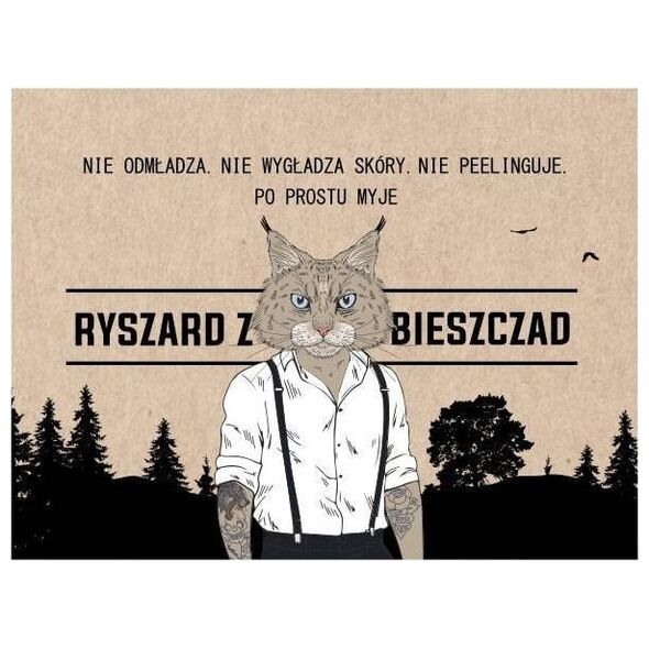 LaQ LaQ Ryś Mydło w kostce dla facetów "Ryszard z Bieszczad" 85g