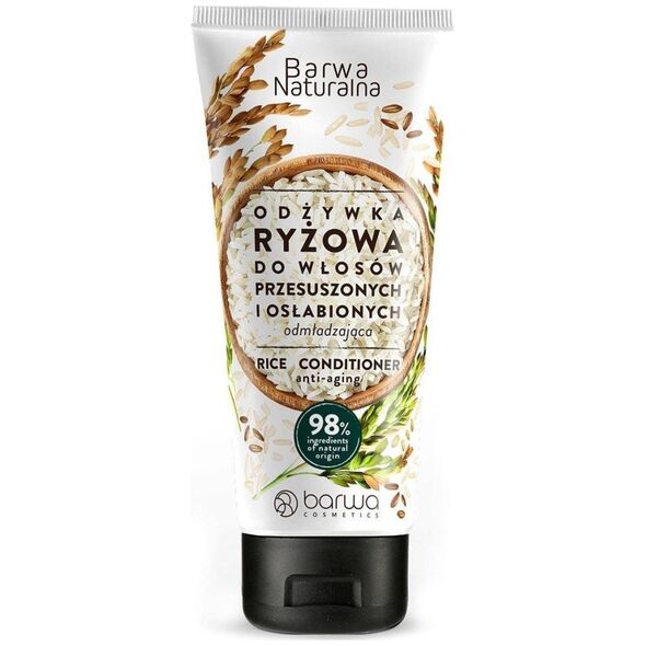 Barwa Barwa Naturalna, Odżywka ryżowa w tubce, 200 ml - Długi termin ważności!