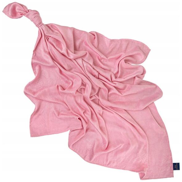 Babyboom Pielucha bambusowa 75x75cm Bocioland jednolity różowy