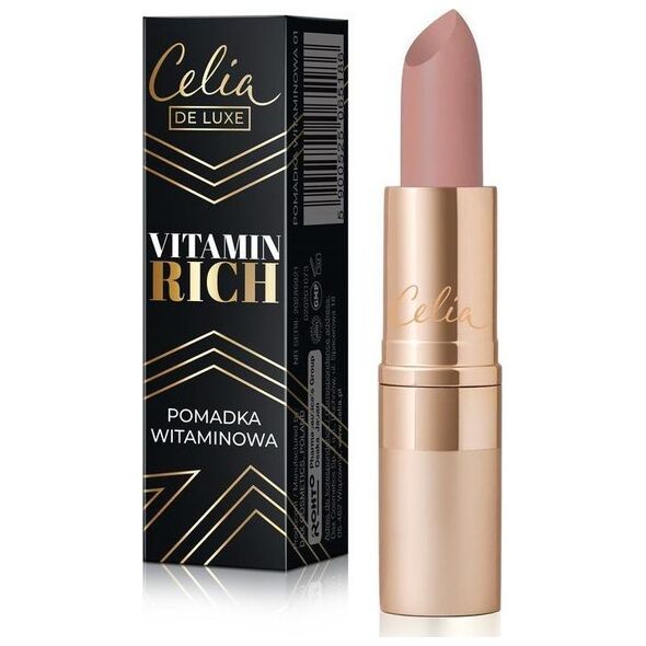 Celia Celia De Luxe Pomadka do ust nawilżająca Vitamin Rich nr 01  3.5g