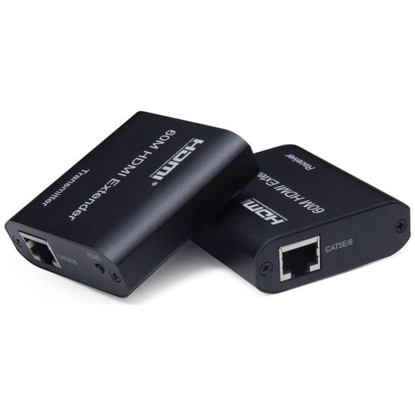 PremiumCord PREMIUMCORD HDMI extender na 60m FULL HD 1080p přes jeden kabel Cat5e/6/6a/7, EDID nastavení